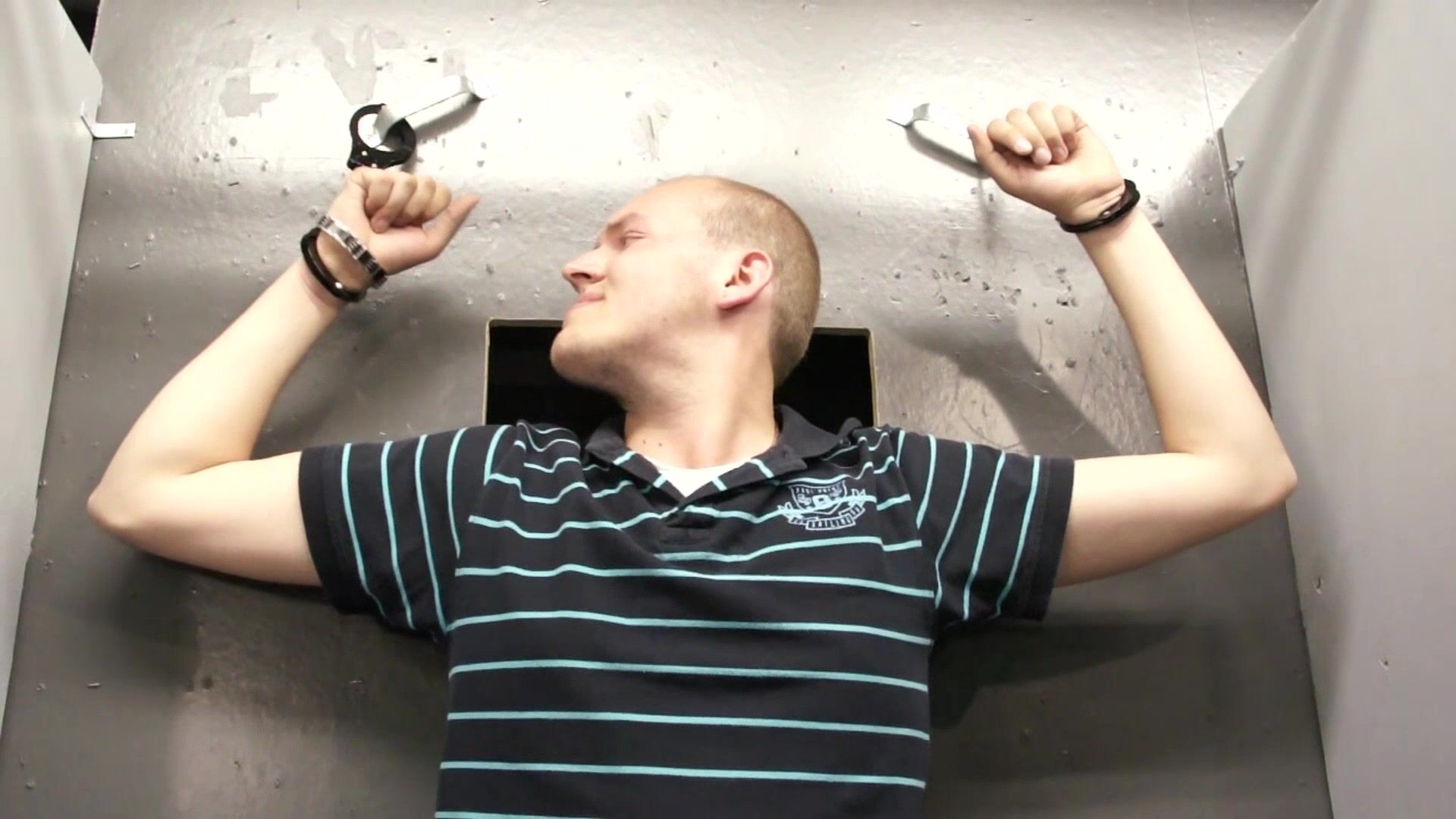 Submissive guy struggles not to suck this cock