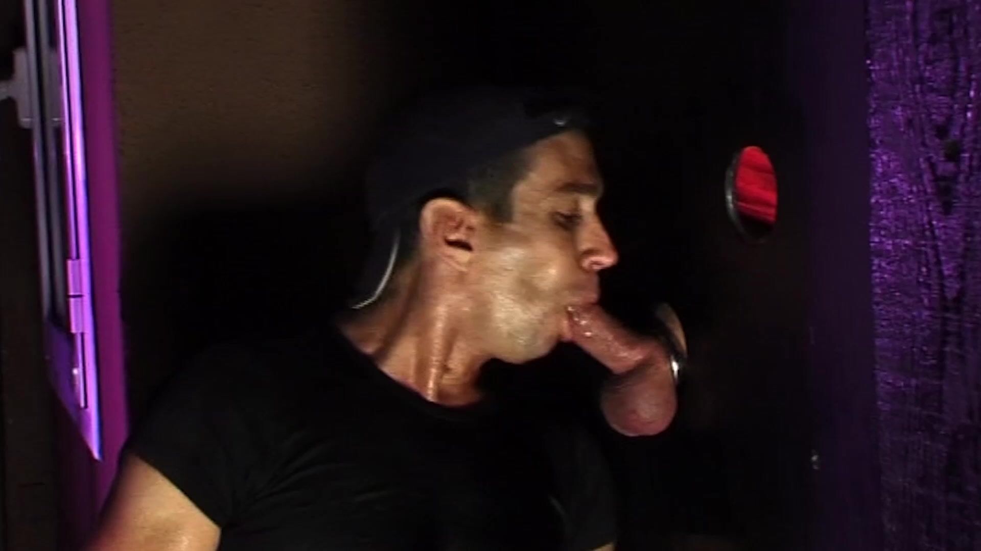 Nasty creep savoring warm pee and cum